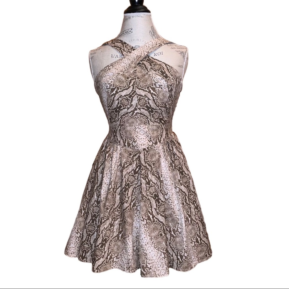 Moda International Snakeskin Print Dress